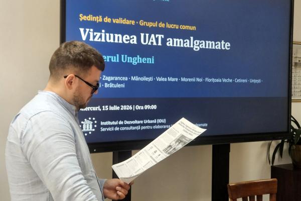 O viziune comună privind funcționarea unității administrativ-teritoriale amalgamate 
