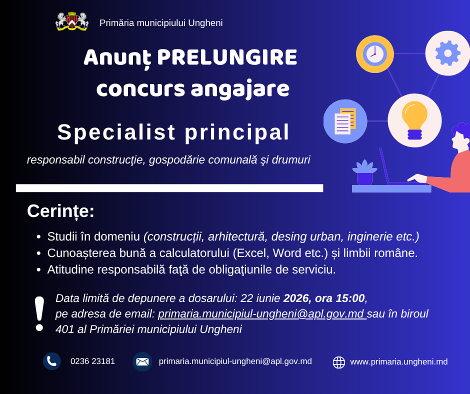 Anunt prelungire concurs