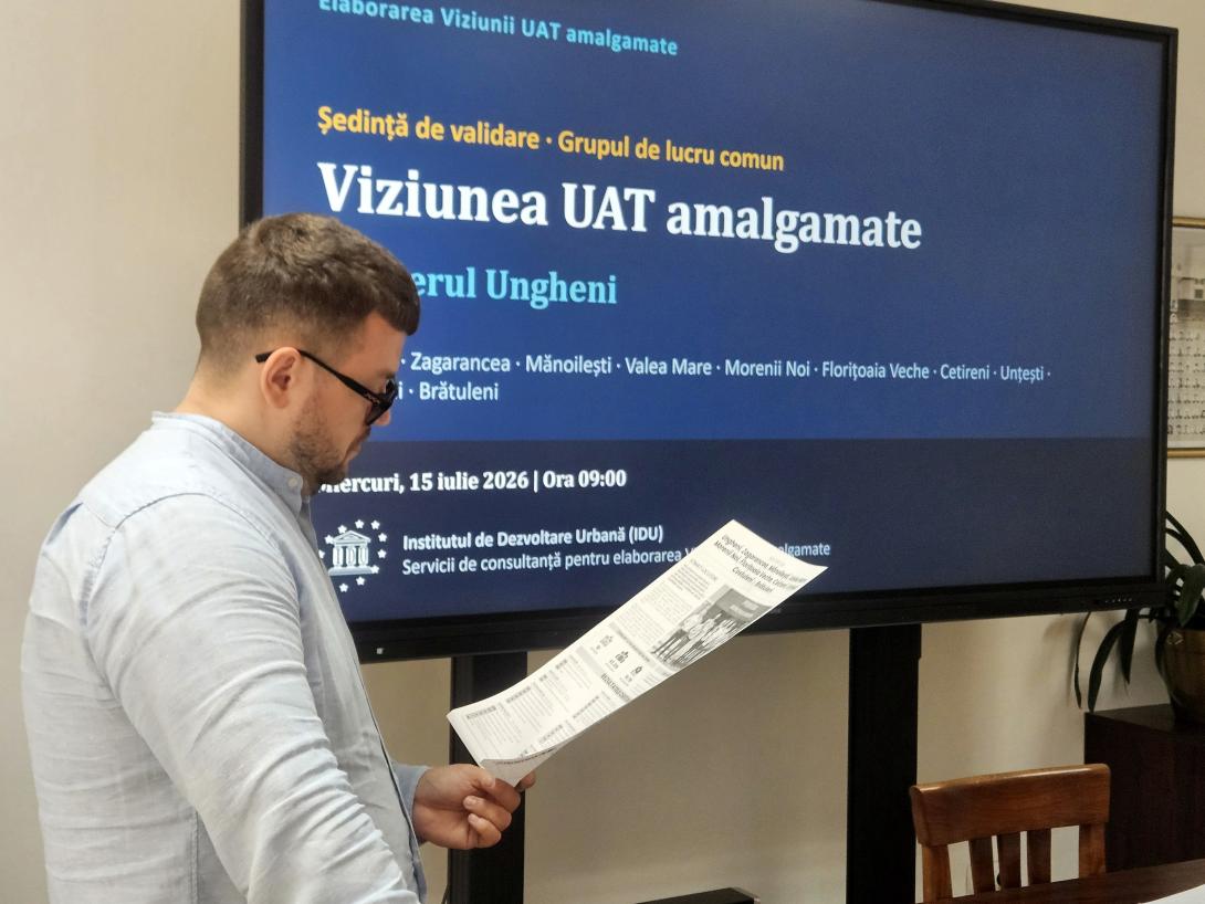 O viziune comună privind funcționarea unității administrativ-teritoriale amalgamate 